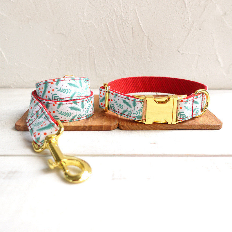 Christmas Themed Dog Collar Bite Resistant And Practical